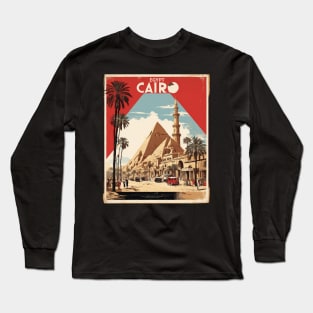 Cairo Egypt Vintage Poster Tourism Long Sleeve T-Shirt